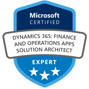 Microsoft- Dynamics 365 Finance and Operations Apps Solution Architect